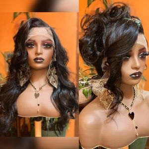100% Human Hair 13x4 Lace Frontal Body Wave Wig